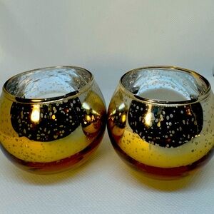 Gold Candle Holder Set